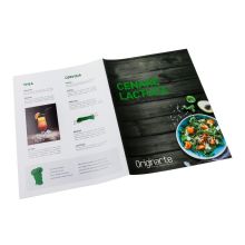 Folded menus, DIN-A5, formato vertical, 4 pág., papel cuché 250 g/m² brillante