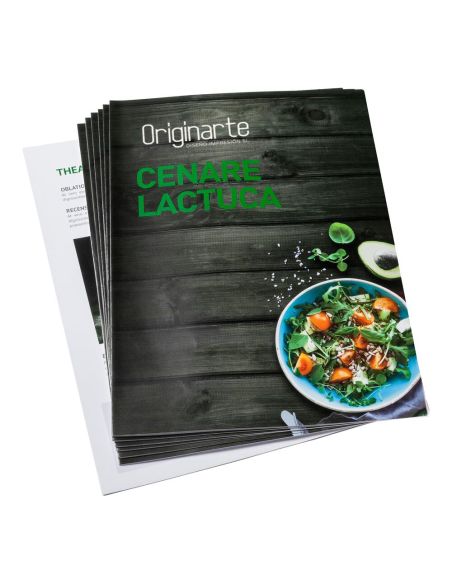 Folded menus, DIN-A6, formato vertical, 4 pág., papel cuché 250 g/m² brillante