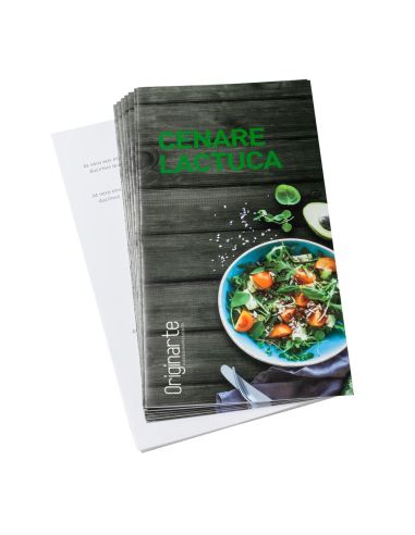 Folded menus, DL, formato vertical, 4 pág., papel cuché 250 g/m² brillante