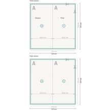 Folded menus, DL, formato vertical, 4 pág., papel cuché 250 g/m² brillante 2