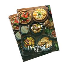 Cartas platos encuader.espiral, A6, 8 pág., papel cuché de 300 g/m² 2
