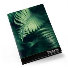 Notebooks DIN-A4, 128 páginas, colores 4/0, cubierta: papel cuché 150 g/m²