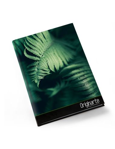 Notebooks DIN-A4, 128 páginas, colores 4/0, cubierta: papel cuché 150 g/m²