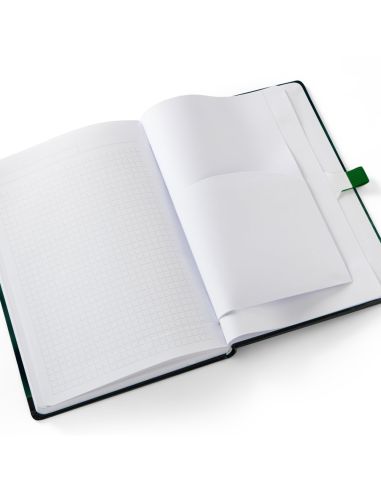 Premium notebooks DIN-A4, 192 páginas, colores 4/0, cubierta: papel cuché 150 g/m²