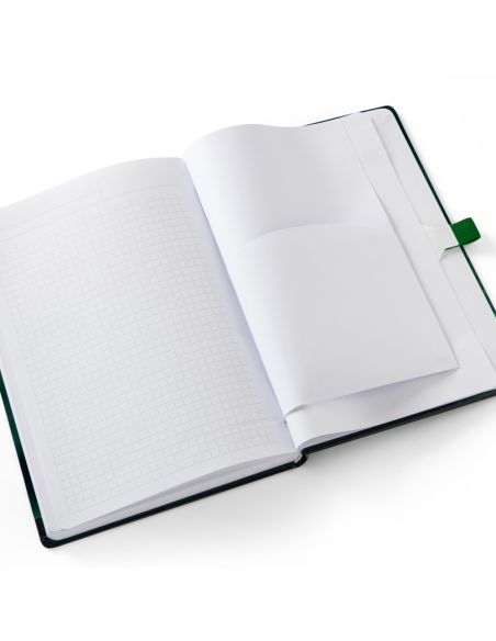 Premium notebooks DIN-A4, 192 páginas, colores 4/0, cubierta: papel cuché 150 g/m²