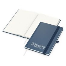 Cuadernos de notas Organic, A5, papel reciclado 90 g/m², azul oscuro