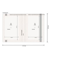 Cuadernos de notas Organic, A5, papel reciclado 90 g/m², azul oscuro 2
