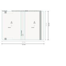 Cuadernos de notas Ocean, A5, papel reciclado 90 g/m², azul 2