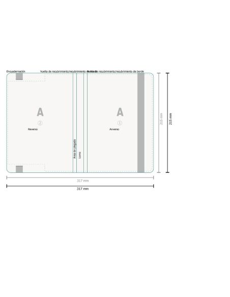 Cuadernos de notas Ocean, A5, papel reciclado 90 g/m², azul