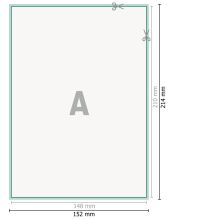 Papel de cartas, A5, colores 4/0, aptos láser, papel offset de 80 g/m² 2