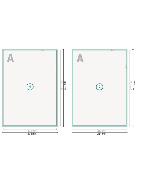 Papel de cartas, A4, colores 4/4, aptos láser, papel offset de 80 g/m²