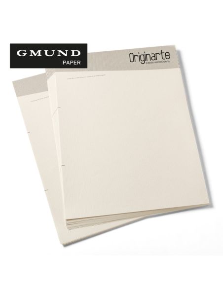 Papel de cartas exclusivo, A5, colores 4/0, papel natural Bio Top 80 g/m²
