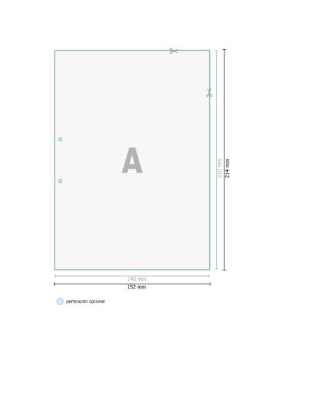 Papel carta impreso a una cara, colores especiales aptos láser, láser-offset de 80 g/m² , A5