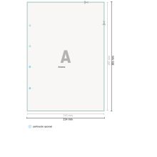 Papel carta impreso a una cara, colores especiales aptos láser, láser-offset de 80 g/m² , A4 2