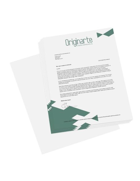 Papel carta impreso a una cara, colores especiales aptos láser, láser-offset de 80 g/m²