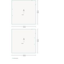 Papel carta impreso a ambas caras, 21 x 20 colores esp.apto láser, láser-offset de 80 g/m² 2