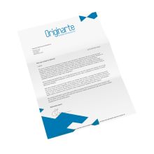 Papel carta impreso a una cara, 2-sided, laser-suitable, láser-offset de 80 g/m² , A5