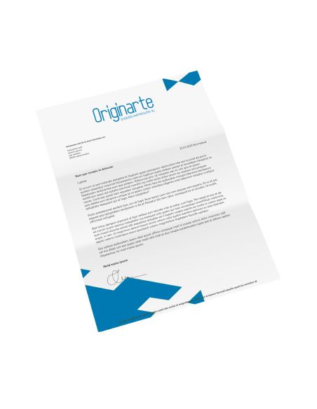 Papel carta impreso a una cara, 2-sided, laser-suitable, láser-offset de 80 g/m² , A5