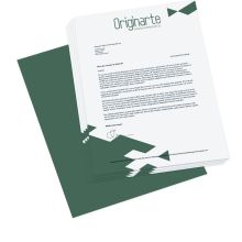 Papel carta impreso a una cara, 2-sided, laser-suitable, láser-offset de 80 g/m² , A6