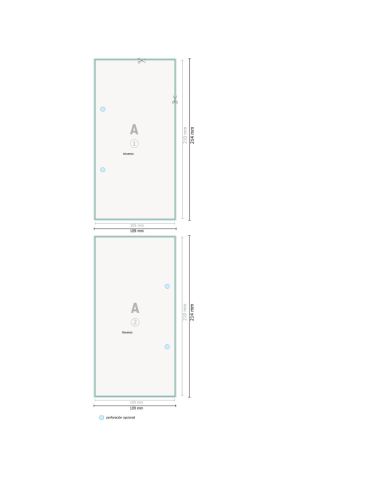 Papel carta impreso a una cara, 2-sided, laser-suitable, DL, láser-offset de 80 g/m²