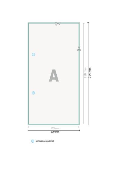Cartas breve,impresión digital, colores 4/0, aptos láser, papel offset de 80 g/m²