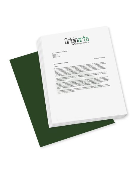 Papel de cartas, A5, colores 4/4, aptos láser, papel offset de 80 g/m²