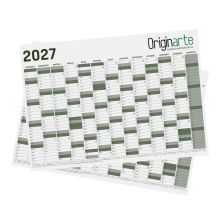 Planificadores anuales de pared, 4/0, A1, 84,1 x 59,4 cm, papel cuché de 100 g/m² 2