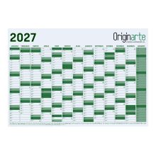 Planificadores anuales de pared, 4/0, A2, 59,4 x 42 cm, papel cuché de 100 g/m² 2
