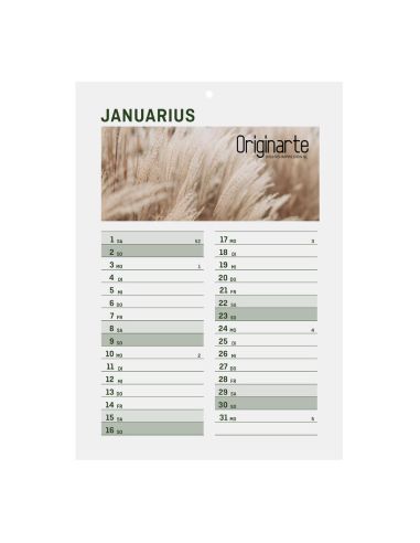 Calendarios pared encuad.encol, A5, 13 hojas, colores 4/0, papel cuché de 130 g/m²