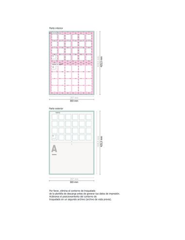 Calendario de adviento con cupones, 4/4 21x29,7cm 300 g/m² papel fotográfico