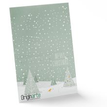 Calendario de adviento tarjetas plegables A6, formato horizontal, 4 páginas 300 g/m² papel fotográfico 4 páginas