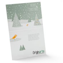 Calendario de adviento tarjetas plegables A6, formato horizontal, 4 páginas 300 g/m² papel fotográfico 4 páginas 2