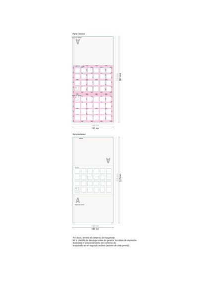 Calendario de adviento tarjetas plegables A6, formato horizontal, 4 páginas 300 g/m² papel fotográfico 4 páginas