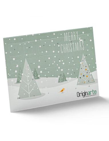 Calendario de adviento tarjetas postales A6, horizontal 300 g/m² papel fotográfico