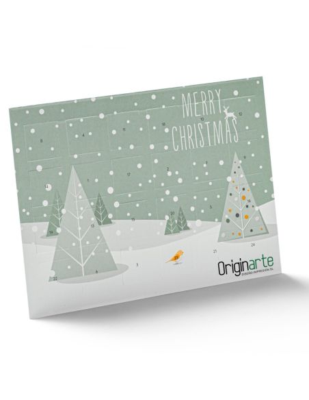 Calendario de adviento tarjetas postales A6, horizontal 300 g/m² papel fotográfico