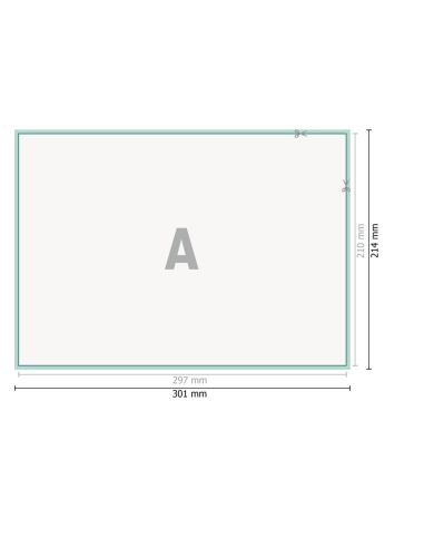 Talonarios en papel autocopia, formato horizontal, 2 hojas, individual, A4, colores 4/0, 80 g/m² + 80 g/m² papel SD