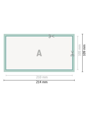 Talonarios en papel autocopia, formato horizontal, 2 hojas, individual, DL, colores 4/0, 80 g/m² + 80 g/m² papel SD