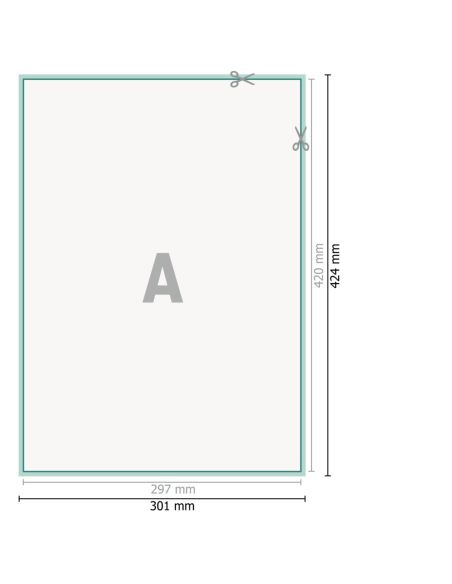 Talonarios en papel autocopia, formato vertical, 2 hojas, individual, A3, colores 4/0, 80 g/m² + 80 g/m² papel SD