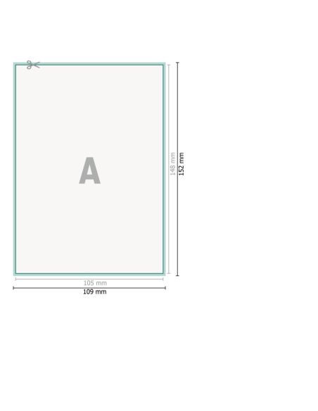 Talonarios en papel autocopia, formato vertical, 2 hojas, individual, A6, colores 4/0, 80 g/m² + 80 g/m² papel SD