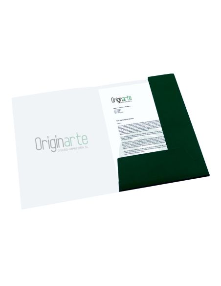 Carpetas, A5, colores 4/4, 4 páginas, colocado en plano, papel cuché de 300 g/m²