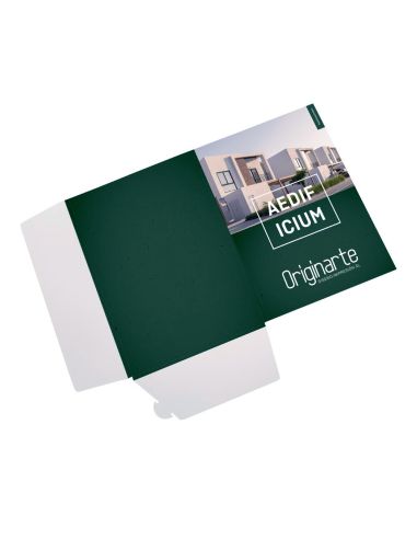 Carpetas, A5, colores 4/4, 4 páginas, colocado en plano, papel cuché de 300 g/m²