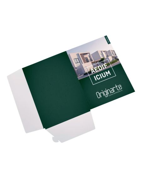 Carpetas, A5, colores 4/4, 4 páginas, colocado en plano, papel cuché de 300 g/m²