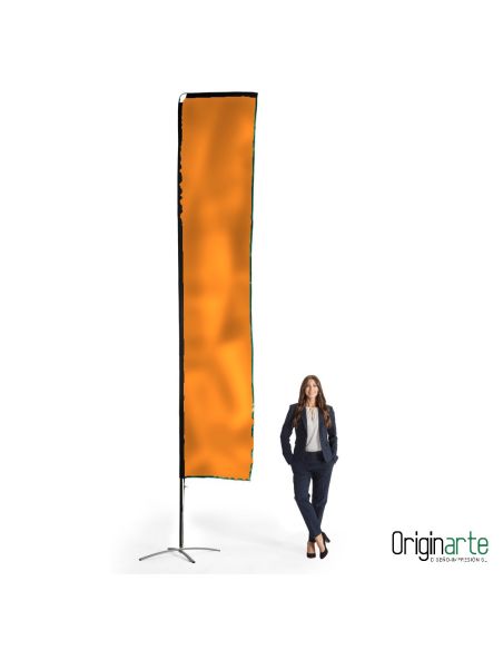 Squareflag XL personalizada con base, 89 × 448 cm