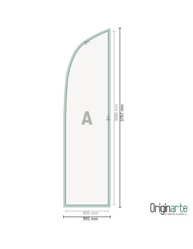Wingflag XL de recambio: solo la impresión