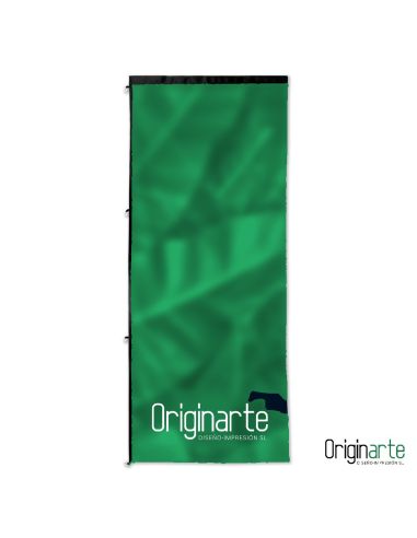 Banderola para mástil con brazo saliente de 120 × 300 cm