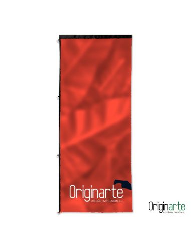 Banderola para mástil con brazo saliente de 150 × 350 cm