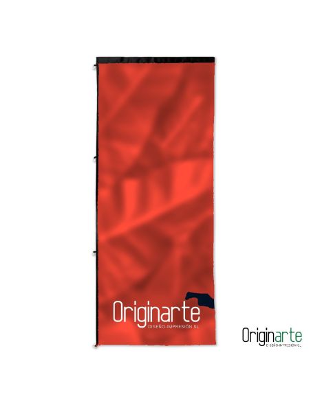 Banderola para mástil con brazo saliente de 150 × 350 cm