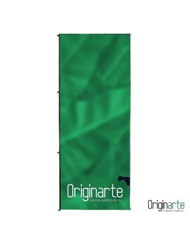Banderola para mástil sin brazo saliente de 120 × 300 cm