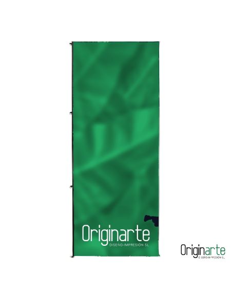 Banderola para mástil sin brazo saliente de 120 × 300 cm
