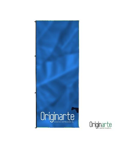 Banderola para mástil sin brazo saliente de 120 × 400 cm